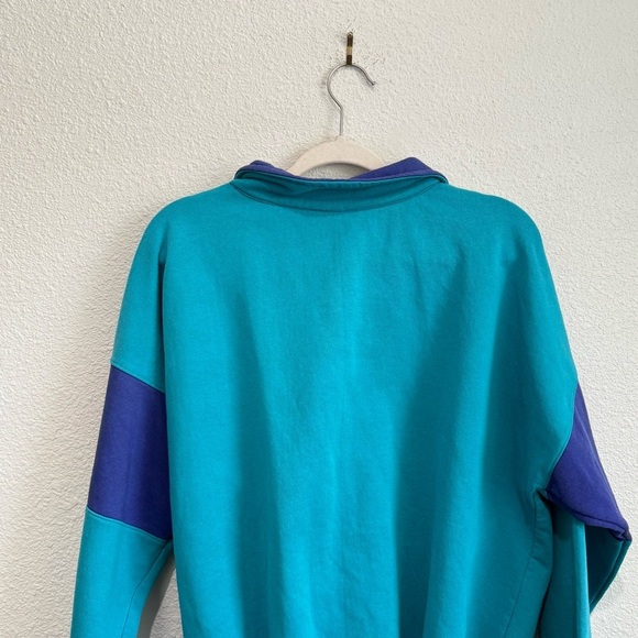 VTG Victoria Canada Womens Quarter Zip Pullover Sweater Ski Resort Gorpcore 90s - Picture 3 of 11